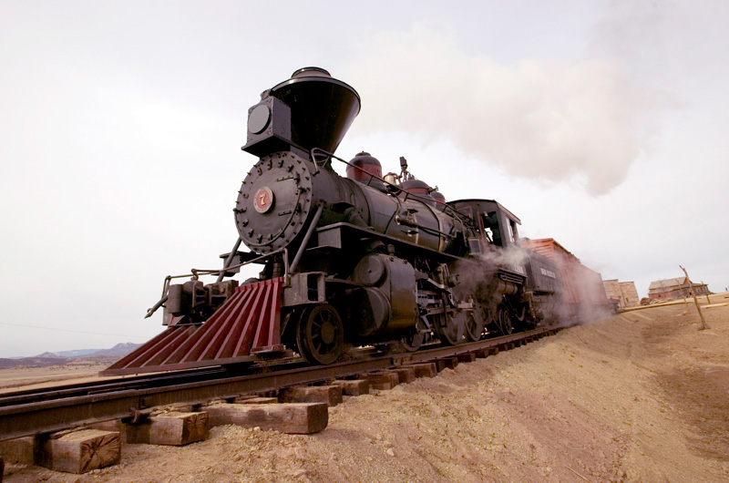 Photo of the engine 7 in the movie Into the West