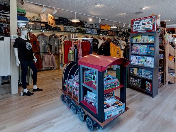 Interior of the Gift Shop at 1880 Train.