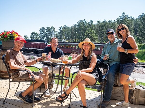 A group enjoying the High-Liner Eatery together.